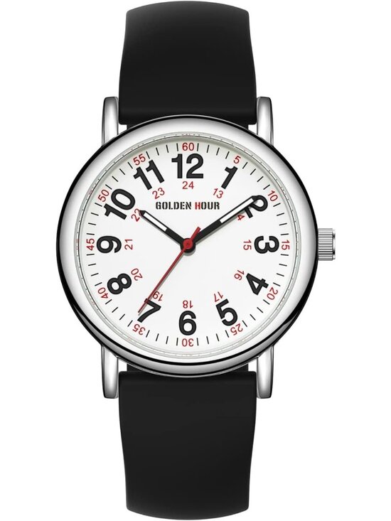 Waterproof Nurse Watch for Medical Professionals & Students - Easy Read Dial